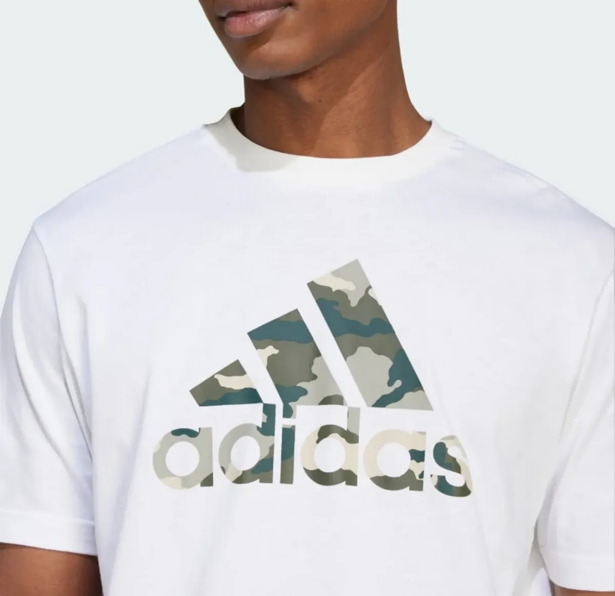 Remera Adidas Logo Camo Original – Blanca